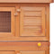 Outdoor Rabbit Hutch with 4 Doors