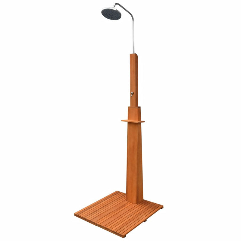 Outdoor Shower Eucalyptus Wood And Steel