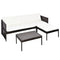 Outdoor Sofa Set Poly Rattan (9 Pcs)