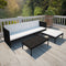 Outdoor Sofa Set Poly Rattan (9 Pcs)