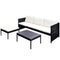 Outdoor Sofa Set Poly Rattan (9 Pcs)