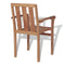 Outdoor Stackable Chairs 2 Pcs Solid Teak