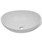 Oval-Shaped Ceramic Basin 40x 33cm - White
