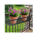 Oval Plant Holder Stand Hanging Pot Basket Garden Wall Rack Shelf