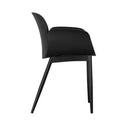 Set Of 2 Olive Dining Chairs Black