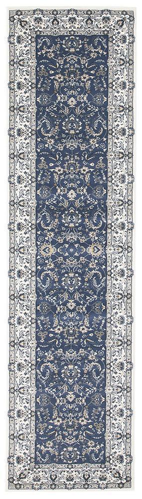 Palace Aisha Oriental Rug Blue White