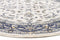 Palace Aisha Oriental Round Rug White Blue