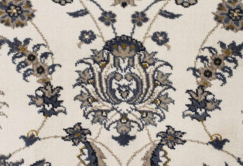 Palace Aisha Oriental Rug White White