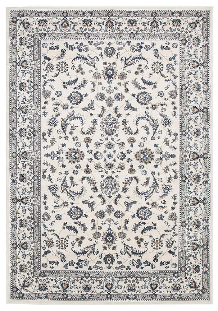Palace Aisha Oriental Rug White White
