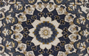 Palace Manal Oriental Round Rug Blue White