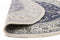 Palace Manal Oriental Round Rug Blue White