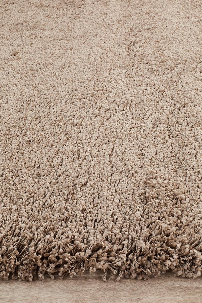 Pandora Collection Thick Soft Polar Latte Shag Rug