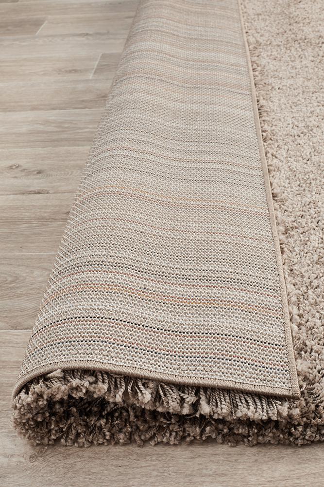 Pandora Collection Thick Soft Polar Latte Shag Rug