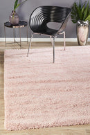 Pandora Collection Thick Soft Polar Pink Shag Rug