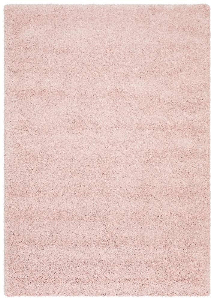 Pandora Collection Thick Soft Polar Pink Shag Rug