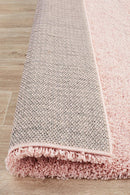 Pandora Collection Thick Soft Polar Pink Shag Rug
