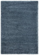 Pandora Collection Thick Soft Polar Teal Shag Rug