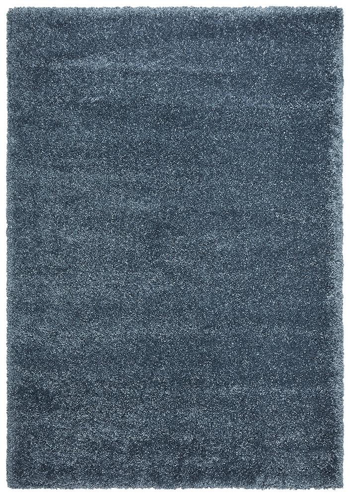 Pandora Collection Thick Soft Polar Teal Shag Rug