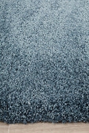 Pandora Collection Thick Soft Polar Teal Shag Rug