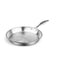 Soga Stainless Steel Fry Pan 34Cm Top Grade Induction Cooking Frypan