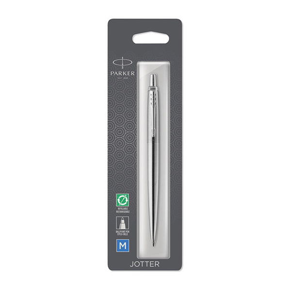 Parker Jotter Ss Chrome Trim Ballpoint Pen