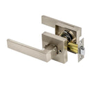 Passage Function Satin Nickel Square Door Handle Set