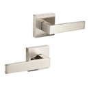 Passage Function Satin Nickel Square Door Handle Set