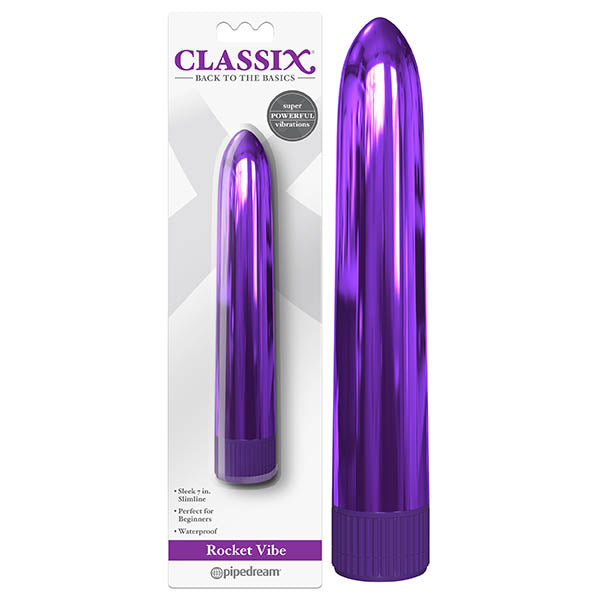 Classix Rocket Vibe Metallic Purple Vibrator