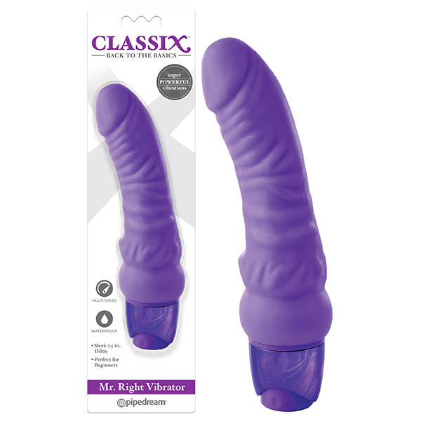 Classix Mr Right Vibe Purple Vibrator