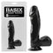 Basix Rubber Works Black Dong With Suction Cup