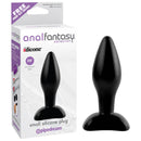 Anal Fantasy Collection Small Silicone Butt Plug Black