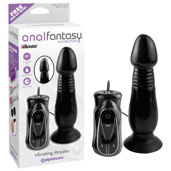 Collection Vibrating Thruster Black Anal Dong