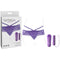 Crotchless Thrill Purple Vibrating Panties With Wireless Remote