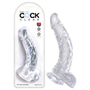19 Cm King Clear Cock With Balls Dong