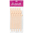 Bachelorette Party Favors Dicky Sipping Flesh Straws Set Of 10