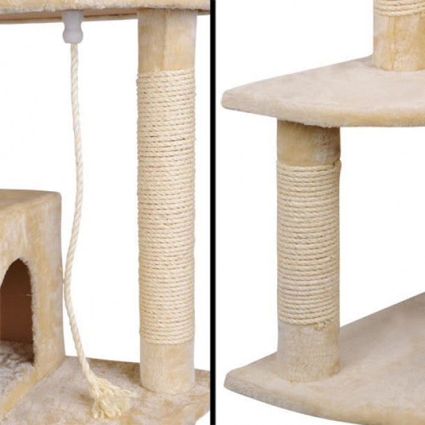 Cat Tree 193Cm Trees Scratching Post Tower Condo House Furniture Wood