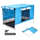 24" Cover for Wire Dog Cage - BLUE