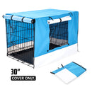 30" Cover for Wire Dog Cage - BLUE
