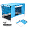 48" Cover for Wire Dog Cage - BLUE