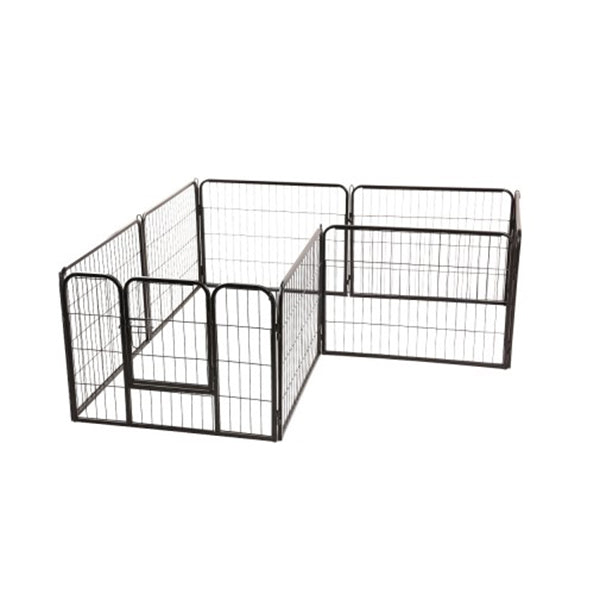 8 Panel Pet Dog Playpen Exercise Enclosure Fence Portable 80 x 60 Cm