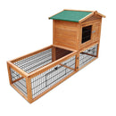 2 Storey Pet Hutch with Under Run Green