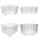 8 Panel Foldable Pet Playpen 36" W/ Cover - Green