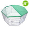 8 Panel Foldable Pet Playpen 36" W/ Cover - Green