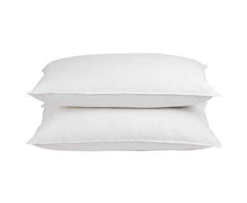 Set of 2 Goose Feathers & Down Pillow