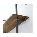 DIY Pipe Shelf Rustic Floating Brackets