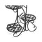 Plant Stand Outdoor Indoor Metal Flower Pots Rack Corner Shelf Planter