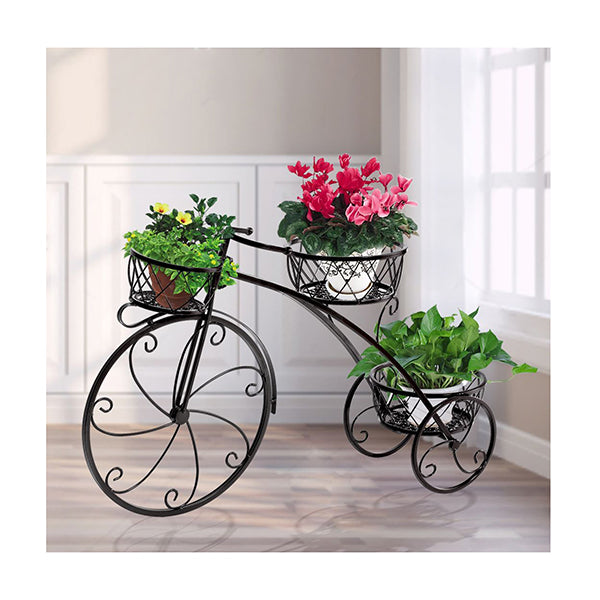 Plant Stand Outdoor Indoor Metal Flower Pots Rack Corner Planter Shelf