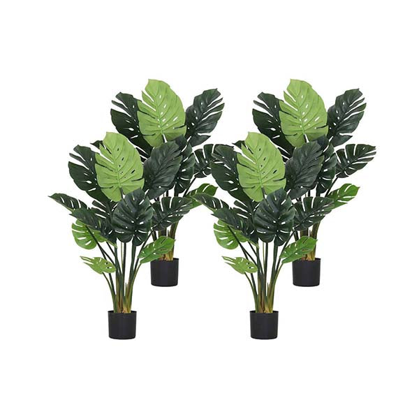 Soga 4X 113Cm Artificial Indoor Potted Turtle Back Tree Flower Plant