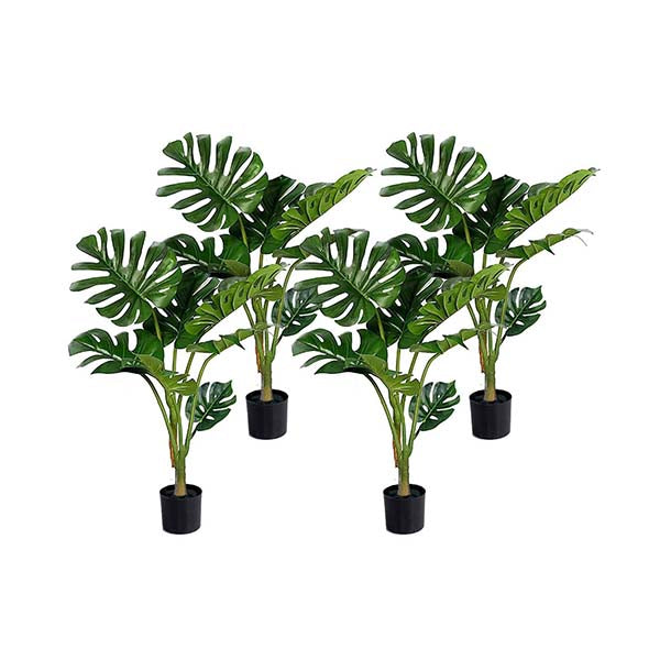 Soga 4X 120Cm Artificial Green Indoor Turtle Back Tree Flower Plant