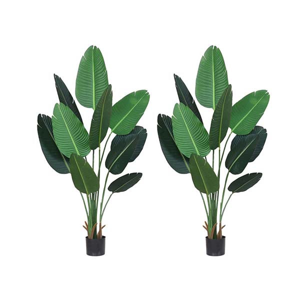Soga 2X 160Cm Artificial Green Indoor Banana Tree Flower Pot Plant